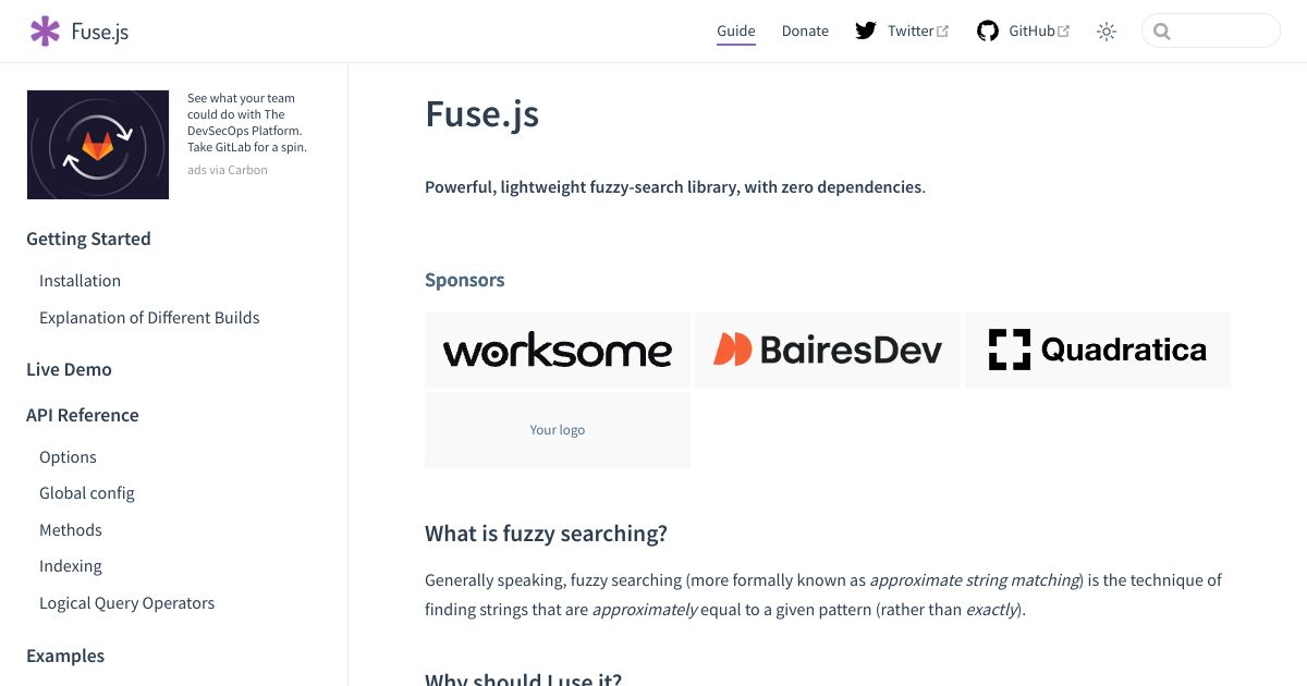 Fuse.js cover image